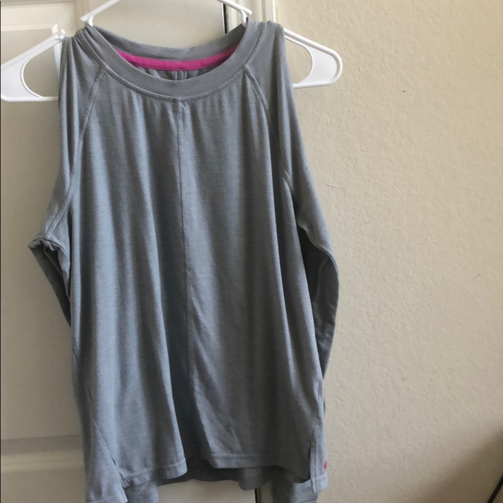 An off the shoulder top